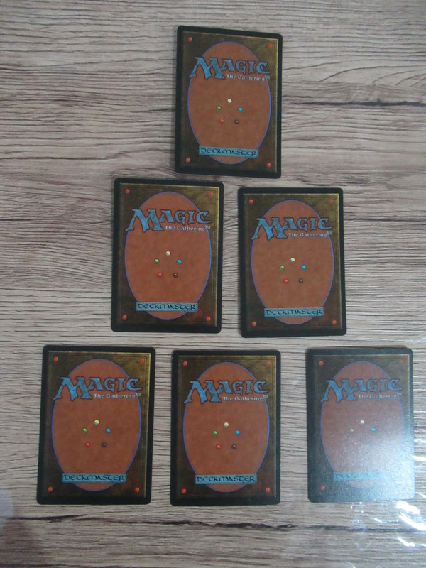 lot de 6 cartes Magic The Gathering MTG - montagnes / mountains / gebirge - édition FBB allemande 2