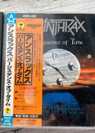 Anthrax - Persistence of Time (Japanese Pressing with OBI), staat: Goed, € 25,00, € 26,95 inclusief Kopersbescherming