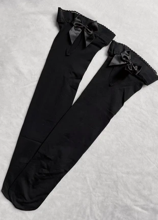 Calze Parigine nere con fiocco, marque: EMP, état: Neuf sans étiquette, taille: Taille unique, 3,50 €, 4,38 € Protection acheteurs incluse