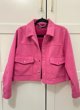 ZARA Übergangsjacke Jacke Pink Größe L in Wolloptik, marque: Zara, état: Très bon état, taille: L / 40 / 12, 18,00 €, 19,60 € Protection acheteurs incluse