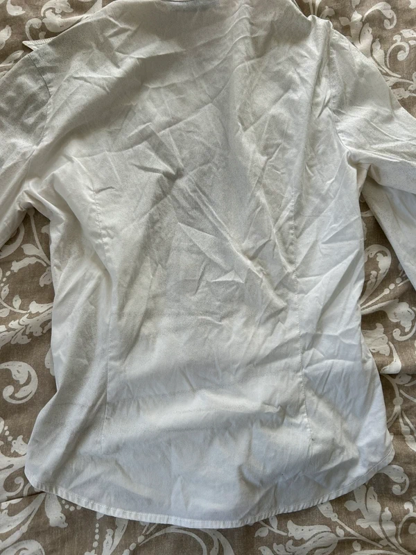 Chemise cop copine blanche moucheté gris taille 40 - photo numéro 3
