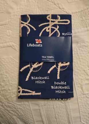 Nautical knots tea towel NEW, brand: RNLI, condition: New with tags, £4.00, £4.90 includes Buyer Protection