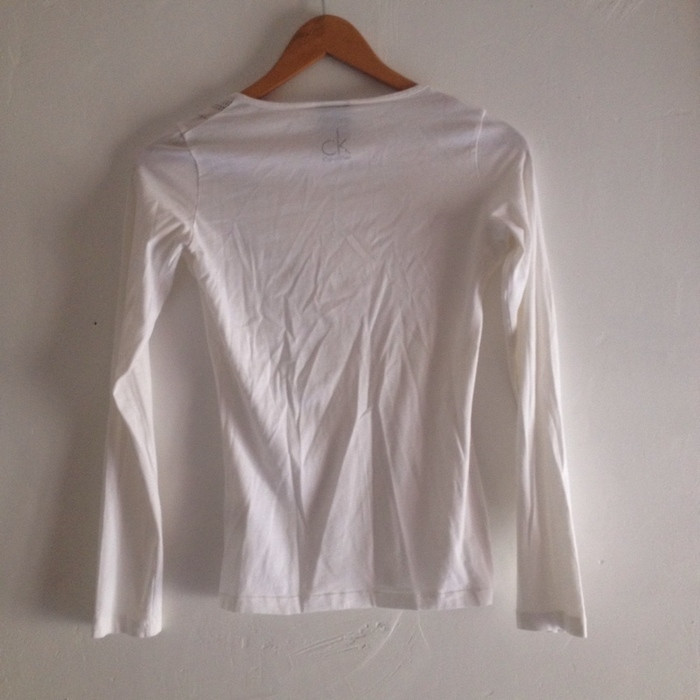 T-shirt manches longues blanc CK 2