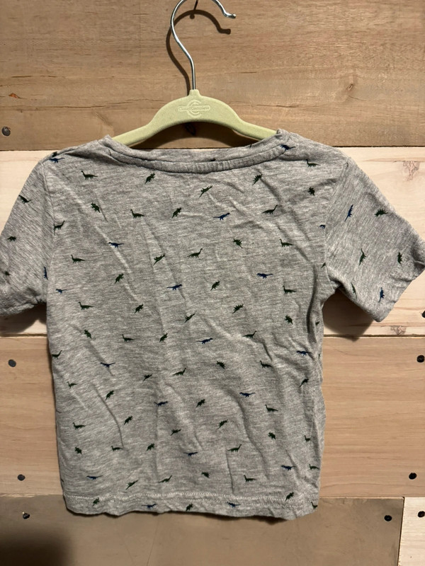 2T Craft + Flow Knitwear Gray Small Dino T-Shirt 2