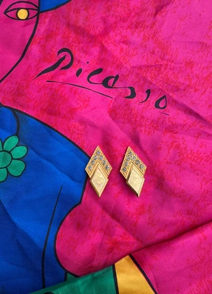 Pendiente dorado con brillantes doble rombo, marca: Vintage Dressing, estado: Nuevo sin etiquetas, 5,47 €, 6,44 € Protección al comprador Pro incluida