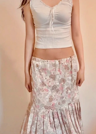 floral coquette y2k italian summer lowrise flowy maxi skirt mermaid cottagecore, brand: COQUETTE, condition: Very good, size: S / UK 8-10, £7.00, £8.05 includes Buyer Protection