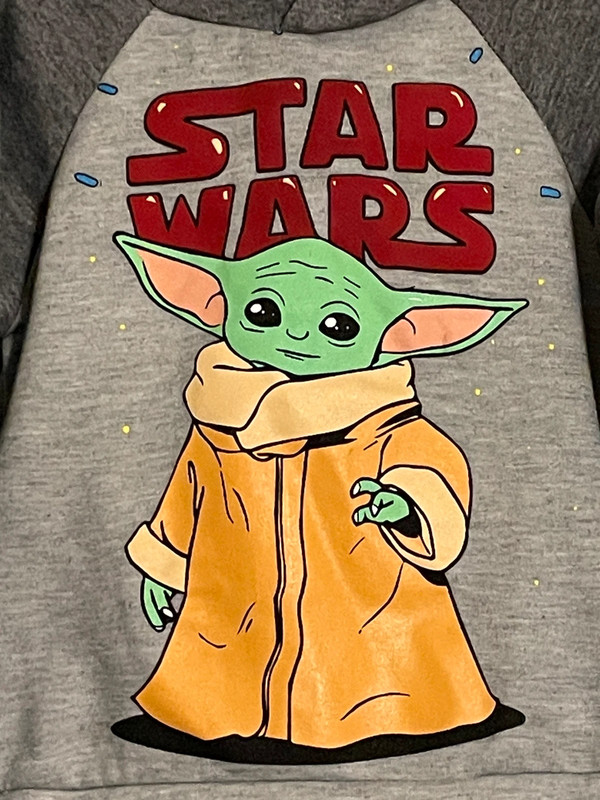 Star Wars Size 5 Toddler Boys Gray Hooded Pullover Sweatshirt #N-5-37-400 2