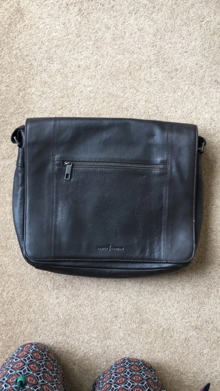 Jasper Conran Leather large shoulder bag for laptop arge