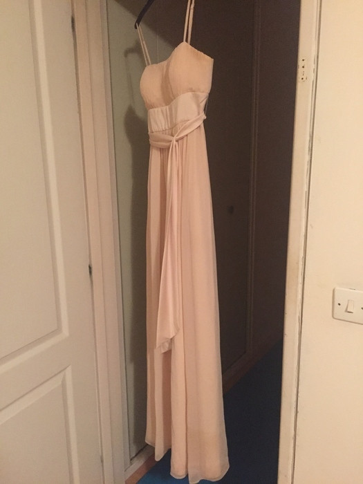 robe de soirée manoukian rose pâle  3