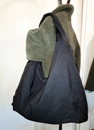 Sac hobo, besace nylon noir, baluchon style japonais, shopping bohème bobo, hippie, brand: Japan Style, condition: Very good, €29.00, €31.15 includes Buyer Protection Pro