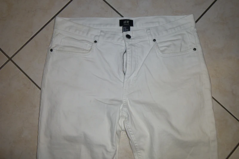 jean blanc H&M skinny fit w31 neuf - photo numéro 2