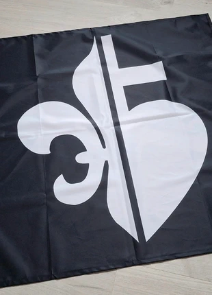 Drapeau fleur de lys/sacré-cœur (édition limitée), marca: Mileschristifrance, estado: Nuevo con etiquetas, 28,00 €, 30,10 € Protección al comprador incluida