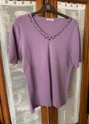 Pull léger mauve T42-44, marca: Damart, estado: Muito bom, tamanho: XL / 42 / 14, €7.00, €8.05 inclui Proteção do Comprador