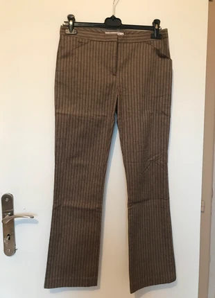 Pantalon taupe rayures noires Comptoir des cotonniers, marke: Comptoir des Cotonniers, zustand: Sehr gut, größe: M / 38 / 10, 10,00 €, 11,20 € inklusive Vinted-Käuferschutz