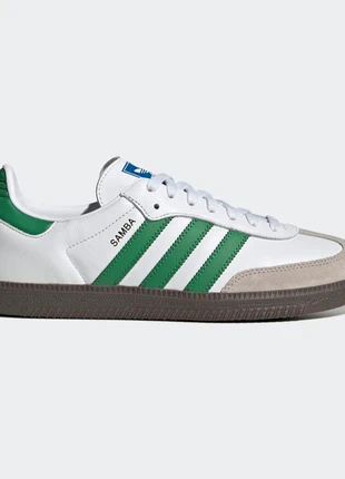 Samba Og Originals Adidas Taglia 40,5 Con Strisce Verdi White Green, marca: adidas, estado: Novo com etiquetas, tamanho: 40.5, €120.00, €126.70 inclui Proteção do Comprador Pro