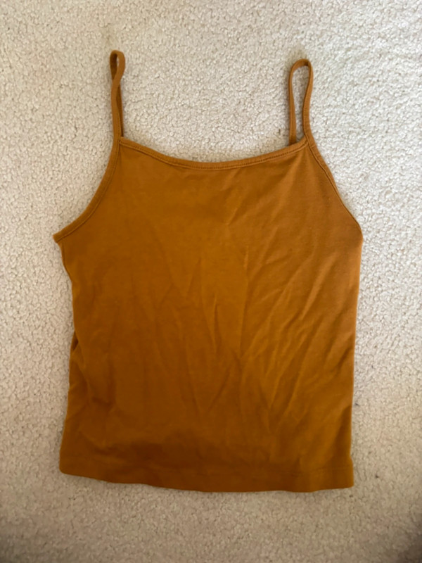 Mustard Crop Tank Top 3