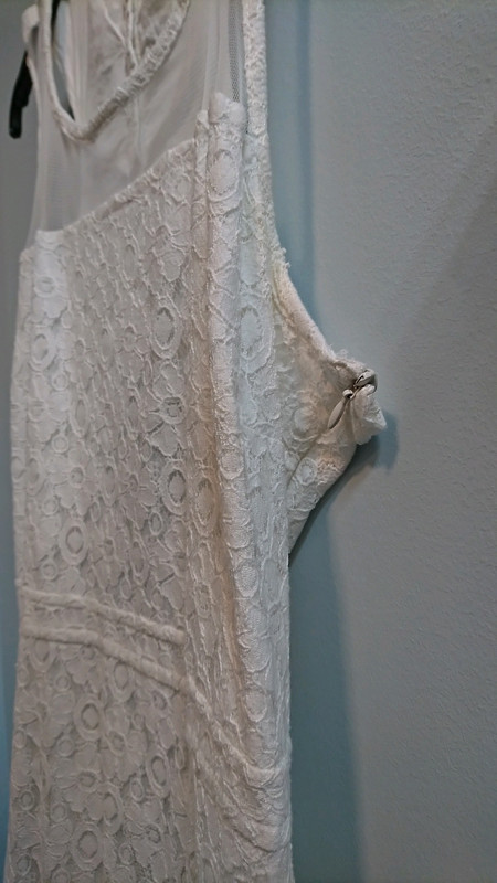 Robe blanche coton T46  3
