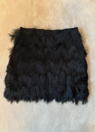 H&M black fringe mini skirt, brand: H&M, condition: New with tags, size: S / UK 8-10, £6.00, £7.00 includes Buyer Protection