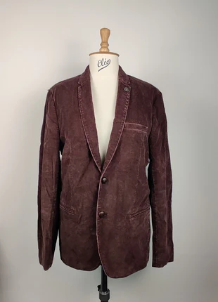 Veste blazer IKKS Men en velours bordeaux côtelé - Taille 50, marque: IKKS, état: Très bon état, taille: 50, 44,90 €, 47,85 € Protection acheteurs incluse