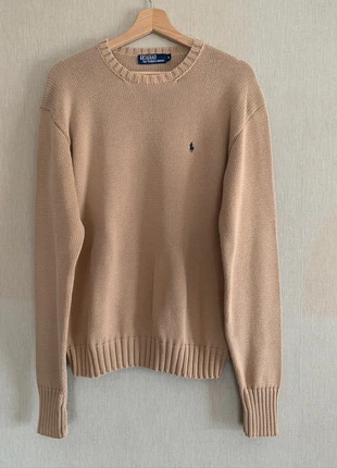 Jersey de PUNTO Polo Ralph Lauren beige knitted round neck jumper, katoenen gebreide trui, Size S, marca: Ralph Lauren, estado: Muy bueno, tamaño: S / 36 / 8, 42,00 €, 44,80 € Protección al comprador incluida