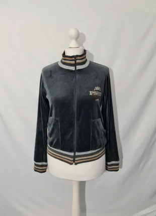 Sweat zippé velours gris Psssy femme L – style vintage années 2000, marque: PSSSY, état: Très bon état, taille: L / 40 / 12, 7,00 €, 8,05 € Protection acheteurs (Pro) incluse