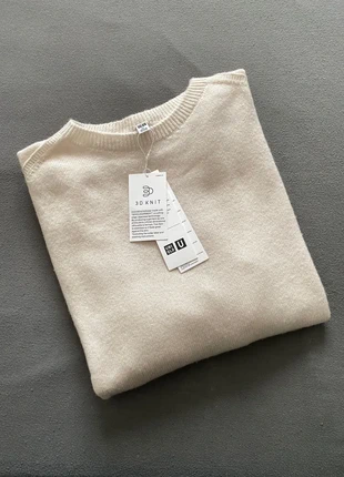 Pull | Pullover Uniqlo en laine crème homme taille XL / XXL, brand: Uniqlo, condition: New with tags, size: XL, €38.00, €40.60 includes Buyer Protection