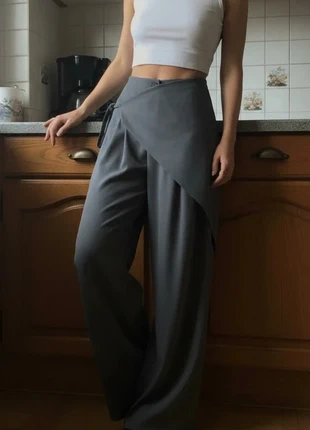 pantalon Taille Croisée Cordon - Coupe Droite Ample - Minimaliste & Confort, marke: etryu, zustand: Sehr gut, größe: S / 36 / 8, 39,99 €, 42,69 € beinhaltet Vinted-Käuferschutz Pro