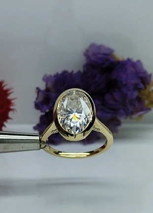 18K Gold Lab Diamond ring anel anillo anello bague, estado: Novo com etiquetas, tamanho: 16,5 mm Ø / 12, €1,500.00, €1,575.70 inclui Proteção do Comprador