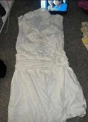 White summer blouse style dress size 16 PLT, brand: PrettyLittleThing, condition: New with tags, size: XXL / UK 24-26, £4.00, £4.90 includes Buyer Protection