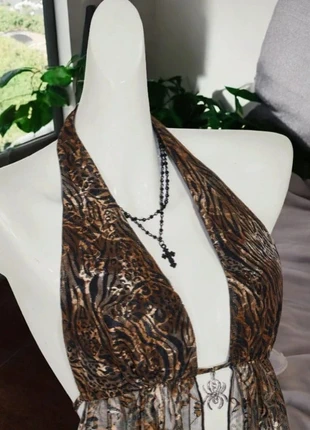 Débardeur dos nu imprimé zébré ourlet incurvé - S, marke: Ella, zustand: Sehr gut, größe: S / 36 / 8, 19,00 €, 20,65 € inklusive Vinted-Käuferschutz