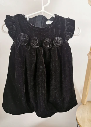 Robe velour noire, marque: Kitchoun, état: Très bon état, taille: 1-3 mois / 56 cm, 1,00 €, 1,75 € Protection acheteurs incluse