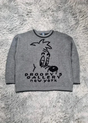 Pull en maille imprimé "Droopy’s Gallery New York" Tex Avery Studio Aventures Vintage 90’s Oversized, brand: Vintage Dressing, condizioni: Ottime, taglia: L, €60.00, €63.70 include la Protezione acquisti Pro