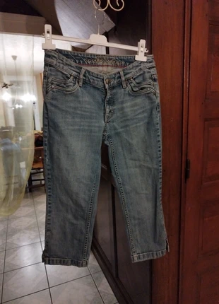 Pantacourt bleu denim vintage y2k M/38 coton, brand: Esprit, condition: Very good, size: M / 38 / 10, €10.00, €11.20 includes Buyer Protection