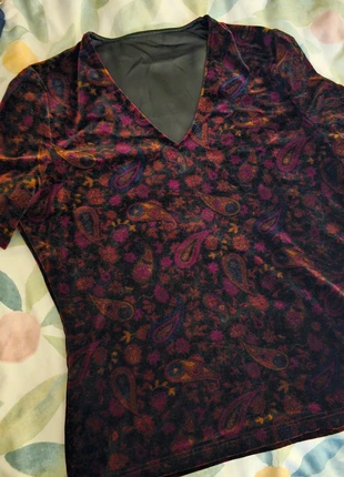 Vintage velvet tshirt, brand: Vintage Dressing, condition: Good, size: M / 10, £7.00, £8.05 includes Buyer Protection