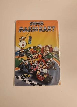 Poster Affiche en métal jeux vidéo Super Nintendo Mario Kart Taille 20*30cm, état: Très bon état, 6,00 €, 7,00 € Protection acheteurs incluse