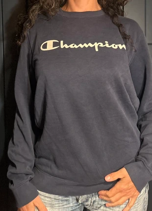 Sudadera vintage de Champion azul marino, marca: Champion, estado: Muy bueno, tamaño: M / 38 / 10, 13,99 €, 14,69 € Protección al comprador incluida