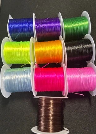 10 bobines de fil extensible jamais utilisées, condition: Very good, €9.00, €10.15 includes Buyer Protection