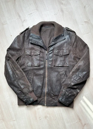 Vintage leather biker jacket size L, marque: Vintage Dressing, état: Bon état, taille: L, 32,90 €, 35,25 € Protection acheteurs incluse