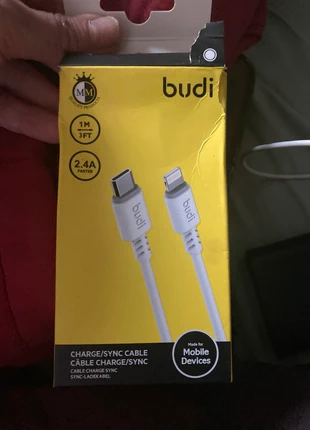 Budi USBC 1m iPhone cable charger, brand: budi, condition: Good, £2.50, £3.33 includes Buyer Protection