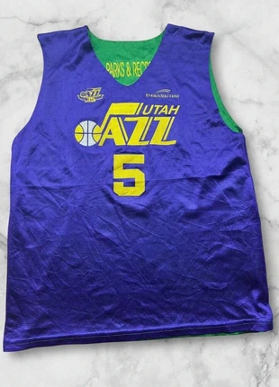 👕 Maillot réversible Utah Jazz Parks & Rec – N°5 – Taille L (Smash Athletics), merk: NBA, staat: Heel goed, maat: L, € 19,00, € 20,65 inclusief Kopersbescherming Pro