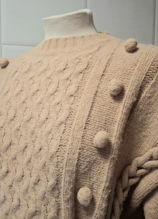 Camisola de tricot bege nude, marca: Tanara, estado: Muito bom, tamanho: M / 38 / 10, €19.00, €20.65 inclui Proteção do Comprador