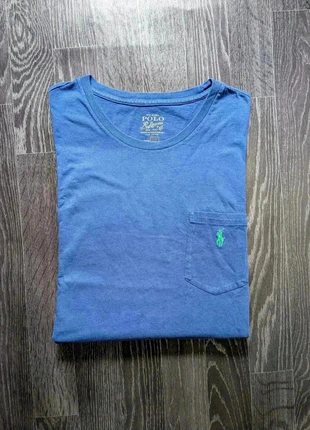 T-shirt homme Ralph Lauren bleu marine – Taille M – 100% coton – logo brodé vert – très bon état, brand: Ralph Lauren, condition: Very good, size: M, €14.85, €16.29 includes Buyer Protection