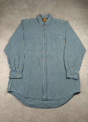 Chemise en flanelle à carreaux épaisse Thomas Cook bleu et blanche vintage workwear taille XXL homme, brand: Vintage Dressing, condition: Very good, size: XXL, €19.00, €20.65 includes Buyer Protection Pro