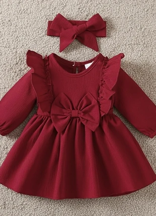 Adorables Volants & Nœuds : Robe Bébé Fille Rouge Fête T.9-12M, marca: Princess, estado: Muito bom, tamanho: 9-12 meses / 74 cm, €28.99, €31.14 inclui Proteção do Comprador