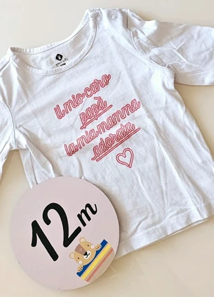 T-shirt ML Unisexe 12 mois, brand: Grain de Blé, condition: Very good, size: 9-12 months / 74 cm, €2.50, €3.33 includes Buyer Protection