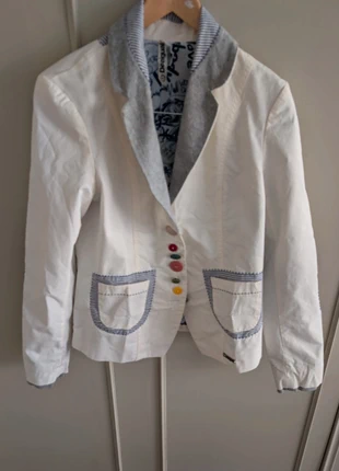 🌟Chaqueta Desigual Blazer Entallada - Botones de Colores - Talla 40 (M/L), merk: Desigual, staat: Nieuw zonder prijskaartje, maat: L / 40 / 12, € 18,90, € 20,55 inclusief Kopersbescherming
