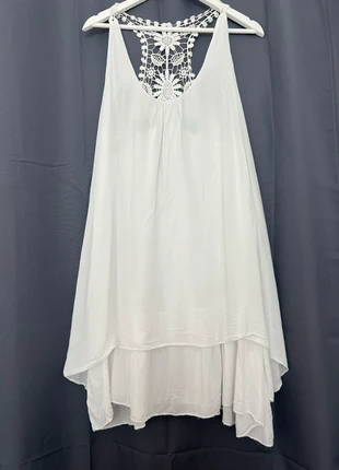 Robe tunique blanche macramé, brand: Boutique indépendante, condizioni: Ottime, taglia: Altro, €3.00, €3.85 include la Protezione acquisti