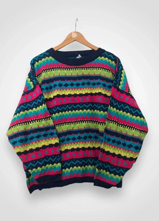 Pull multicolore à motifs, brand: Vintage Dressing, condition: Very good, size: XL / 42 / 14, €10.00, €11.20 includes Buyer Protection Pro