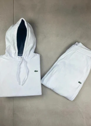 Ensemble Survêtement Sweat Jogging Lacoste Blanc Logo Brodé Crocodile Taille M Homme Confortable, brand: Lacoste, condizioni: Ottime, taglia: M, €85.00, €89.95 include la Protezione acquisti