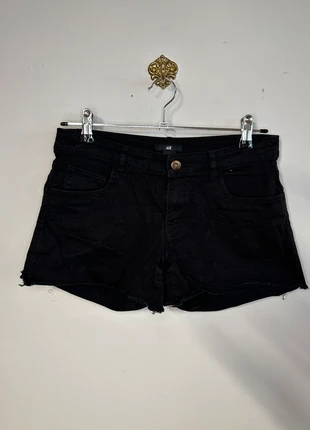 Mini Short en jean noir indie sleaze, brand: H&M, condition: Very good, size: S / 36 / 8, €5.00, €5.95 includes Buyer Protection Pro